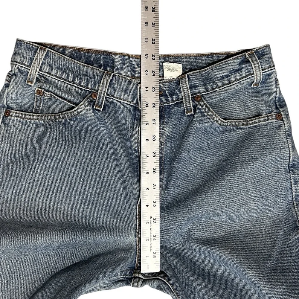Vintage 90s LEVI'S 550 Orange Tab Relaxed Tapered Jeans 100% Cotton Mens 34x32